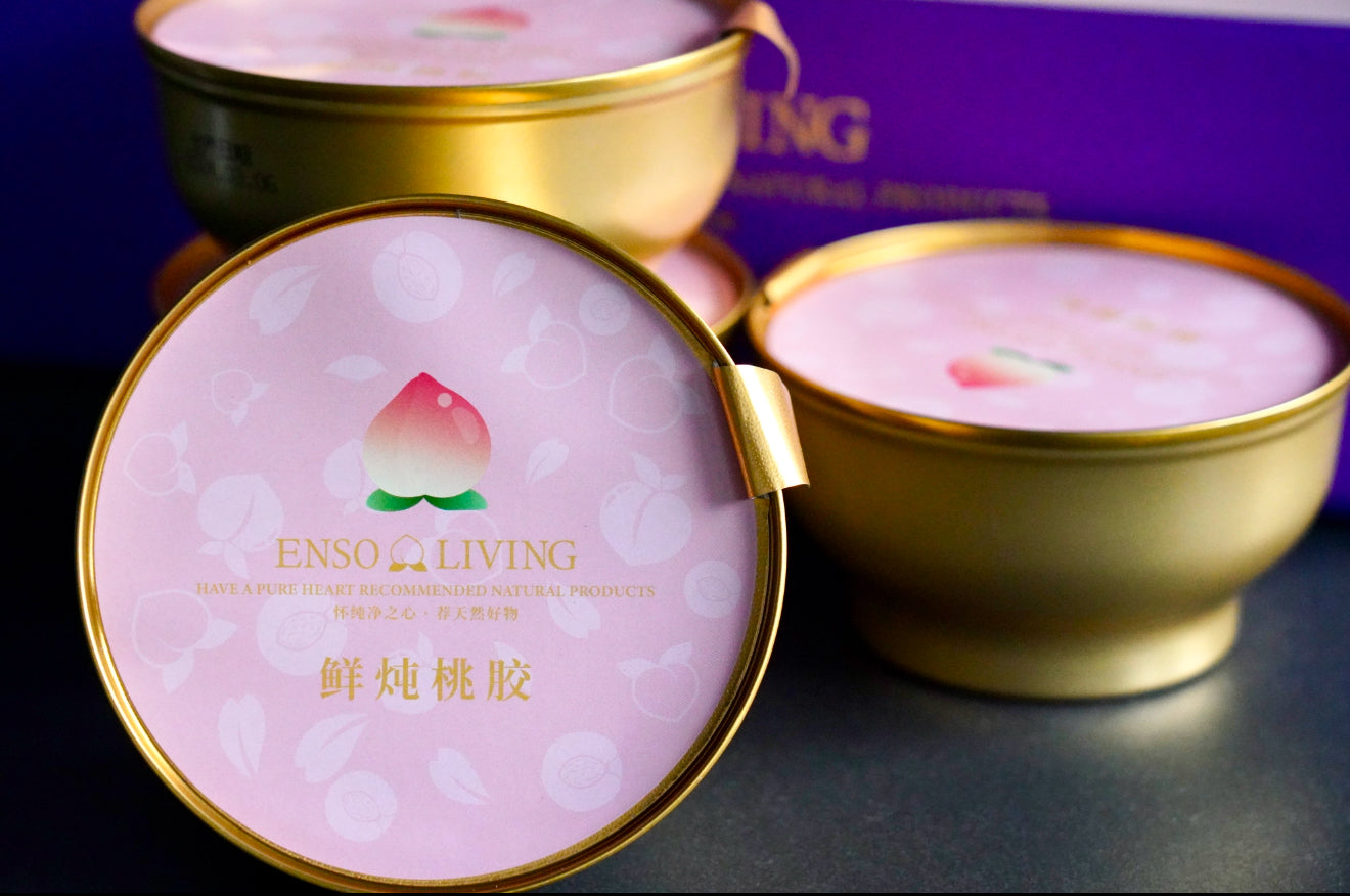 Enso Living Fresh Stewed Peach Gum (6 bowls)